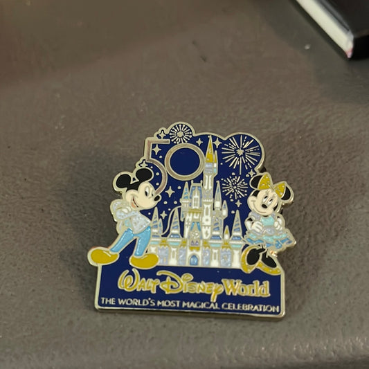 Walt Disney 50th Anniversary Pin - “The World’s Most Magic Celebration"